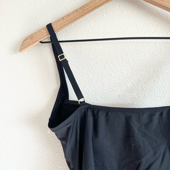 NEW La Blanca Island Goddess Black Tankini Top Size 6 - Picture 7 of 8